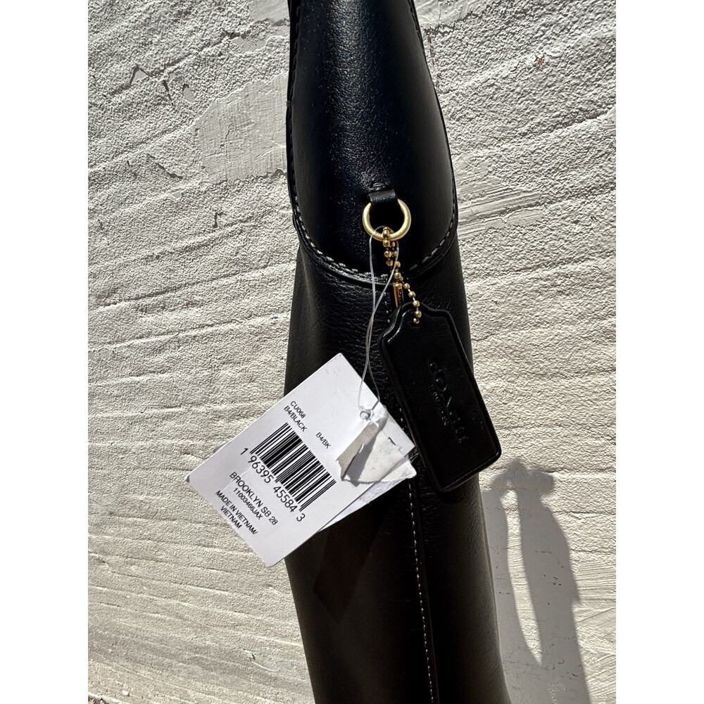 Coach Brooklyn Shoulder bag 28 leather Black - Picture 5 of 16